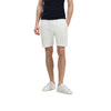 ZR Men White Basic Plush Bermuda Shorts