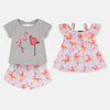 PPN Swan Unicorn Print 3 Piece Set With Grey Swan Top 3979