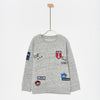 SFR Grey Be Curious Patch Sweatshirt For Boys