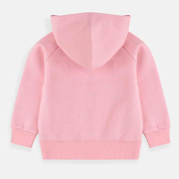 B.X Rainbow Unicorn Print Pink Zipper Hoodie 3439