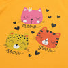 B.X Types of Cats Yellow Tshirt 4819