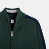 OKD Blue Line Shoulder Green Knit Zipper 7829