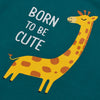 B.X Born To Be Cute Giraffe Teal Body Suit 4420
