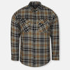 GT Black Check Green Flannel Warm Casual Shirt 10516