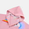 B.X Rainbow Unicorn Print Pink Zipper Hoodie 3439