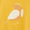 OKD Floral Bird Mustard Full Sleeves Top 10862