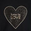 OKD Time To Love Foil Golden Black Full Sleeves Top 10869