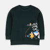 B.X Fast Food Fish Green Sweatshirt 7880