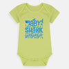 B.X Baby Shark Print Light Green Body Suit 4577