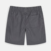 CRT Plain Dark Grey Cotton Shorts 6210