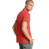 GAP Solid Crimson Red Pique Polo Shirt (Label Removed)