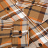 GT Brown & White Check Brown Flannel Warm Casual Shirt 10515