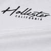 Hollister Shoulder Tape Script Logo White T-Shirt 9400