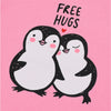 B.X Free Hugs Penguin Pink Body Suit 4242