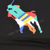 RL Multi Flag Polo Logo Black T-Shirt 9275
