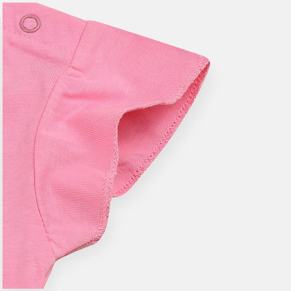 B.X Free Hugs Penguin Pink Body Suit 4242