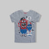 K&K My Best Buddy Printed Grey T-shirt 9756