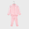 AD 3 Stripes Light Pink Mock Neck Zipper Tracksuit 9916