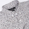 ZR Black & Blurr Flowers White Casual Shirt 10026