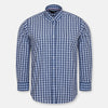 ZR Dark & Light Blue Check Casual Shirt 10032