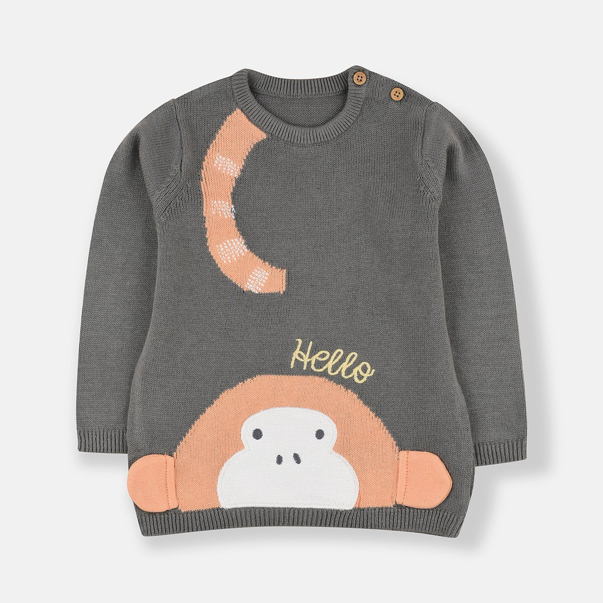 FF Hello Dark Grey Sweater 10282