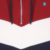 PCK Zip Neck Black Design Fleece Maroon With Blue Hoodie 10069