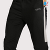 BM Man Side White Panel Zip Pockets Black Trouser 10074