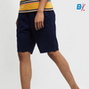 SS Pique Navy Blue Shorts 10090