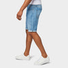 T&T Josh Light Blue Zip Pocket Denim Shorts