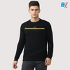 Giessen Front Print  Black Sweatshirt 10101