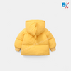 CN Dino Print Wrinkled Fabric Yellow Puffer Jacket 10108