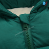 CN Dino Print Wrinkled Fabric Green Puffer Jacket 10109