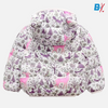 PTZZ Deer Print White Puffer Jacket 10112