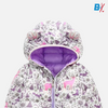 PTZZ Deer Print White Puffer Jacket 10112