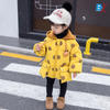 JK Polka Dots Velvet Cap Mustard Puffer Jacket 10115