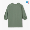 5.10.15 Panda Print Side Pocket Dull Green Long Sweatshirt 12823