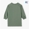 5.10.15 Panda Print Side Pocket Dull Green Long Sweatshirt 10133