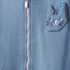 5.10.15 Cat Patch Codet Blue Zipper hoodie 10142