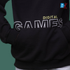 CD Digital Games Kangaroo Pocket Black Fleece Hoodie 10144