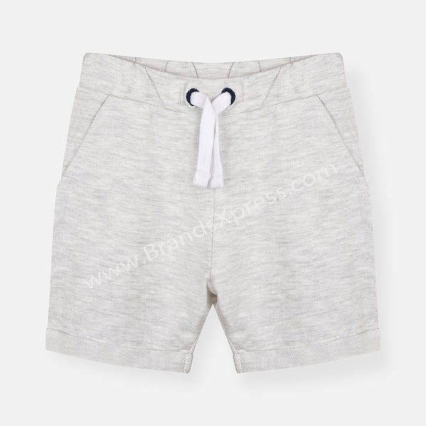 Bab Clb Texture Light Grey Terry Shorts 8839
