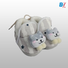 CN Stars & Bear Fluffy Warm Grey Booties 10174
