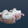 CN Bow Style Fluffy Warm Pink Booties 10181