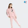 TTH 3 Print Pink Fleece Zipper Hoodie 10198
