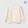 ZR Plain Beige Neck Style Fleece Sweatshirt 10204