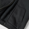 ZR Plain Charcoal Black Fleece Zipper Hoodie 10220