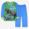 JRSC World Dino Print Green Fleece Two Piece Trouser Set 10232
