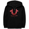 TR Big Red Logo Black Zipper Hoodie Tracksuit 10268