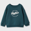 MNG New York Embroided Dark Green  Terry Sweatshirt 10269