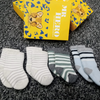 In Extenso Green & Grey With White 4 Pair Baby Socks 10286