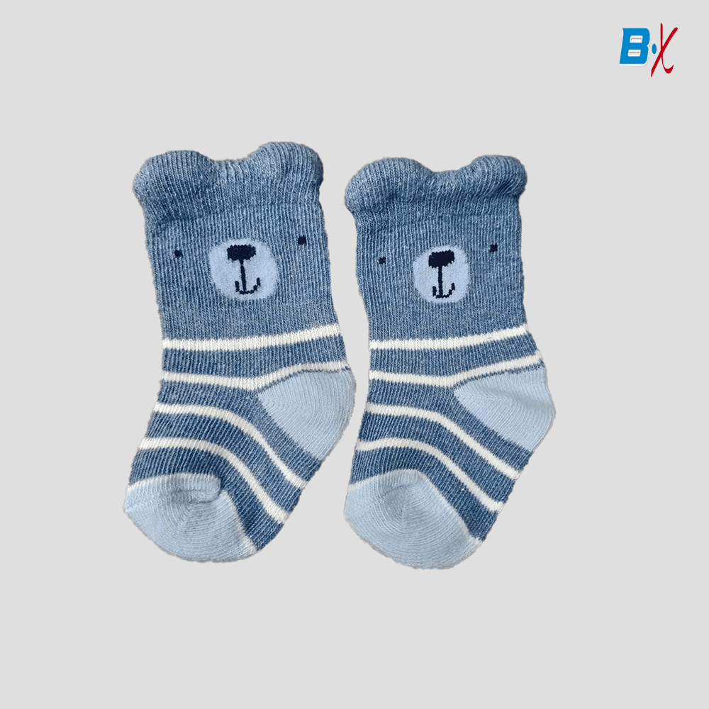 In Extenso Ice-cream Crown & Bear 3 Pairs Baby Socks  10289